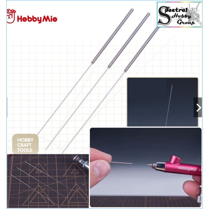 Dụng cụ mô hình que vệ sinh thông đầu bút sơn airbrush nozzle dredge needle Hobby Mio Ustar