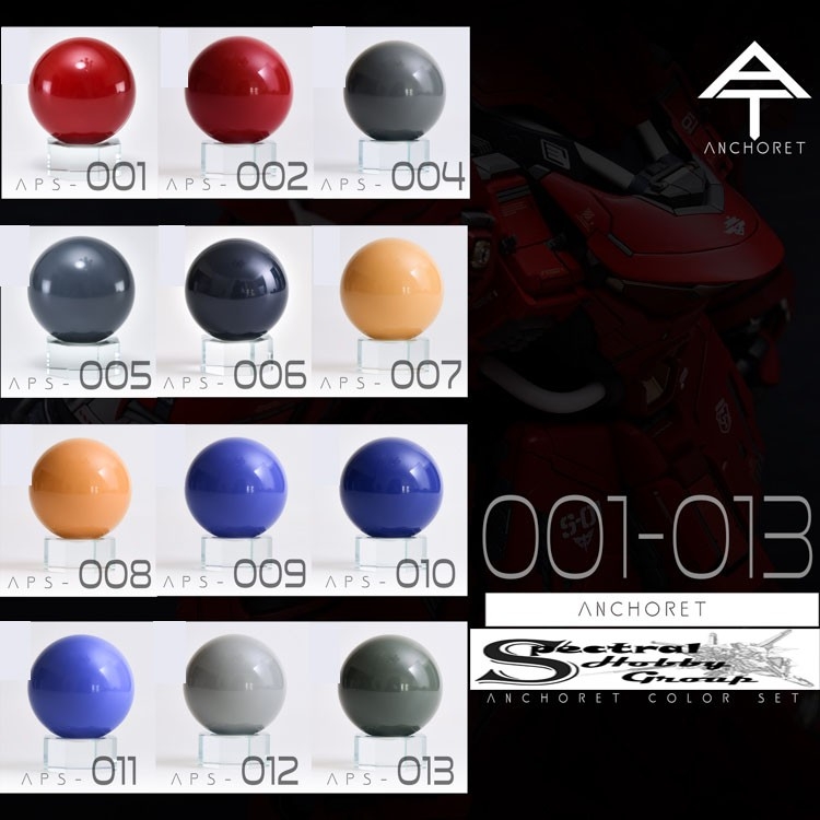 Sơn mô hình Anchoret 001 - 013 Basic Color Sazabi Paint lacquer Series