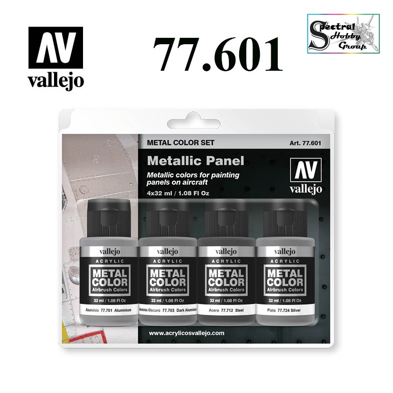 Sơn nước VALLEJO Acrylic Metal color Waterborne Metal Spray Paint Set 32ml