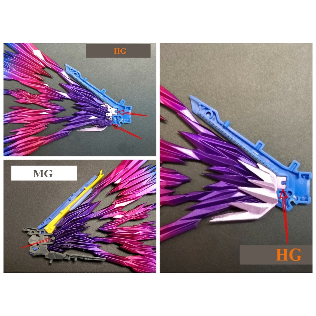 Phụ kiện mô hình Light Wing Effect cho MG HG V2AB V2 AB gundam Victory (không kèm mô hình)