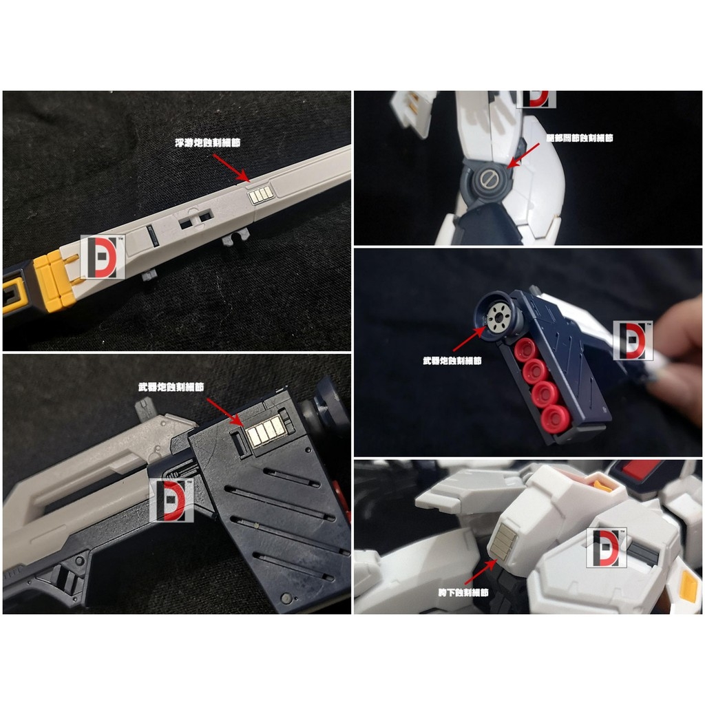 Độ mô hình gundam FULL SET METAL PART cho RG Sazabi Nu Unicorn Banshee Crossbone