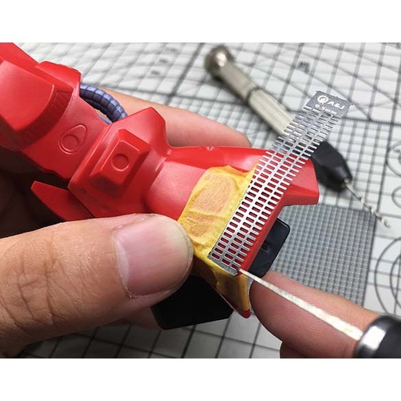 Dụng cụ hỗ trợ kẻ tạo line ALEXEN metal masking Edge Engraved AJ0090 0091 0092 0093 gundam Template