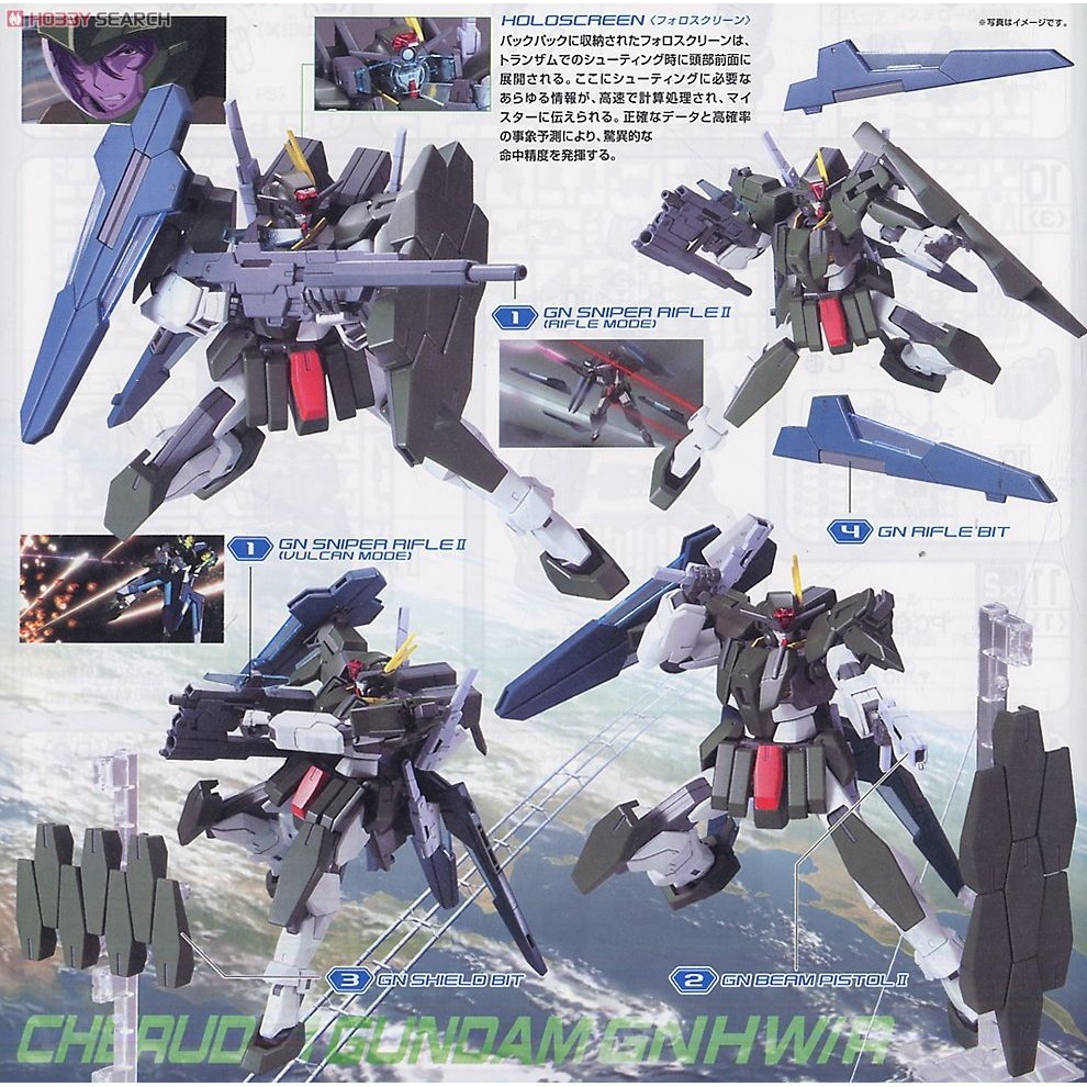 Mô hình lắp ghép HG 1/144 00 Cherudim Gundam GNHW/R - Bandai