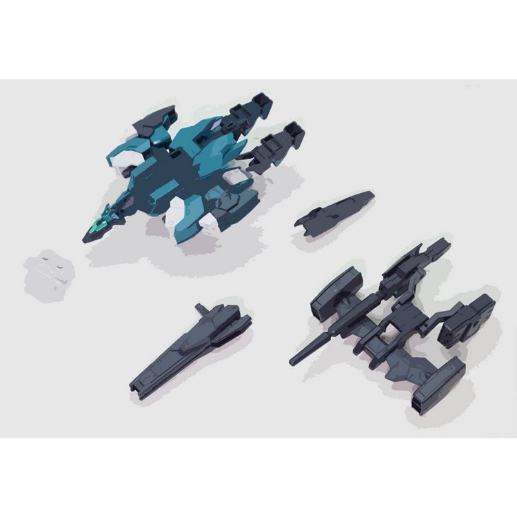Mô hình lắp ráp HG 1/144 Core G3 Color & VEETWO + support weapon unit 006A