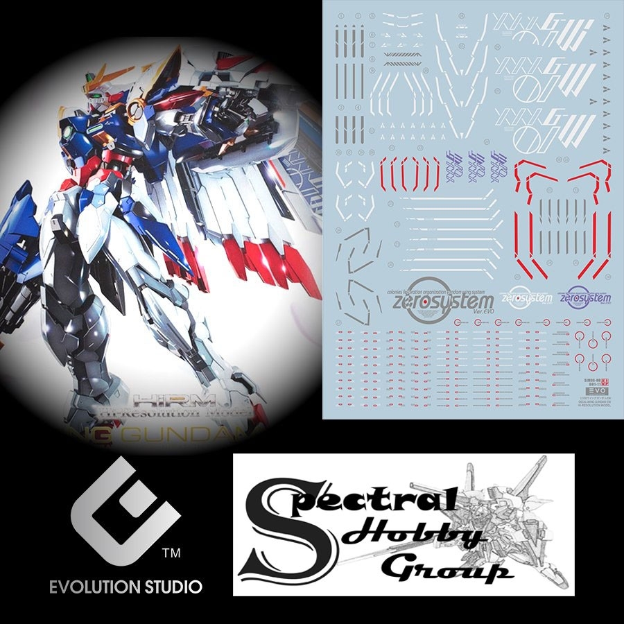 Decal nước mô hình HIRM Wing Zero EW gundam HIRES các loại - Water sticker