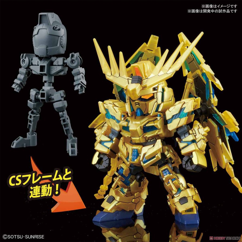 Mô hình gunpla SD CS Cross Silhouette Unicorn Gundam 03 Phenex sdcs bandai