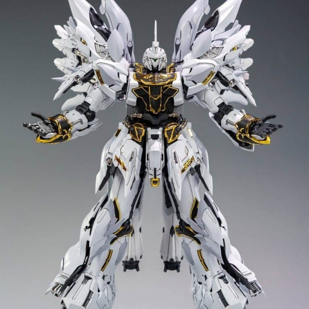 Mô hình lắp ráp MG 1/100 Sinanju Takumi White Color - Comet Technology