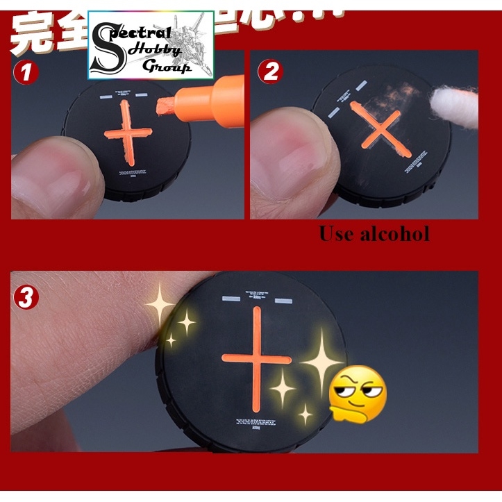 Bút sơn mô hình phát sáng huỳnh quang MF Fluorescent Marker Water based color paint pen Hobby Mio