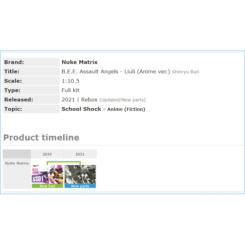 Mô hình lắp ráp Figure PA Bee Assault Angels SS01 Pretty Armor Girl Nuke Matrix