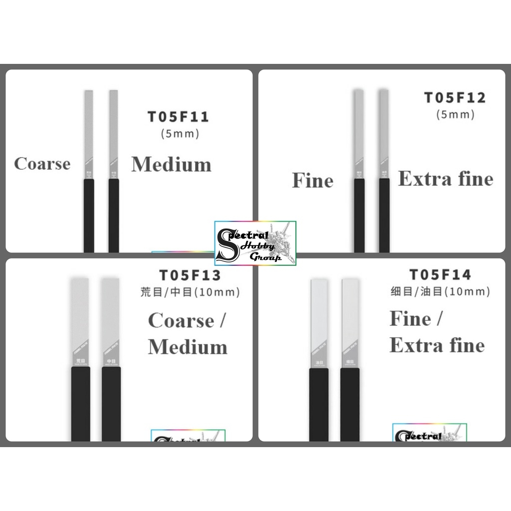 Dụng cụ nhám dũa Galaxy 2 mặt mài mịn chất lượng cao metal double sided grinding flat file fine/coarse T05F