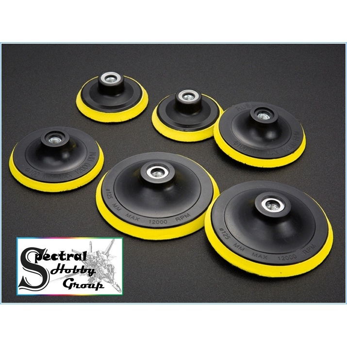 Dụng cụ Đế dán đĩa dính đánh bóng mài nhám (50mm - 100mm) Flocking sticky disc sandpaper