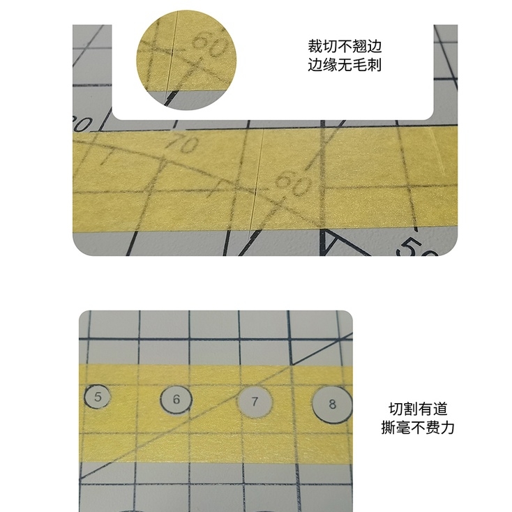 Dụng cụ mô hình Dspiae băng dính che sơn 2-20mm 18M Masking tape