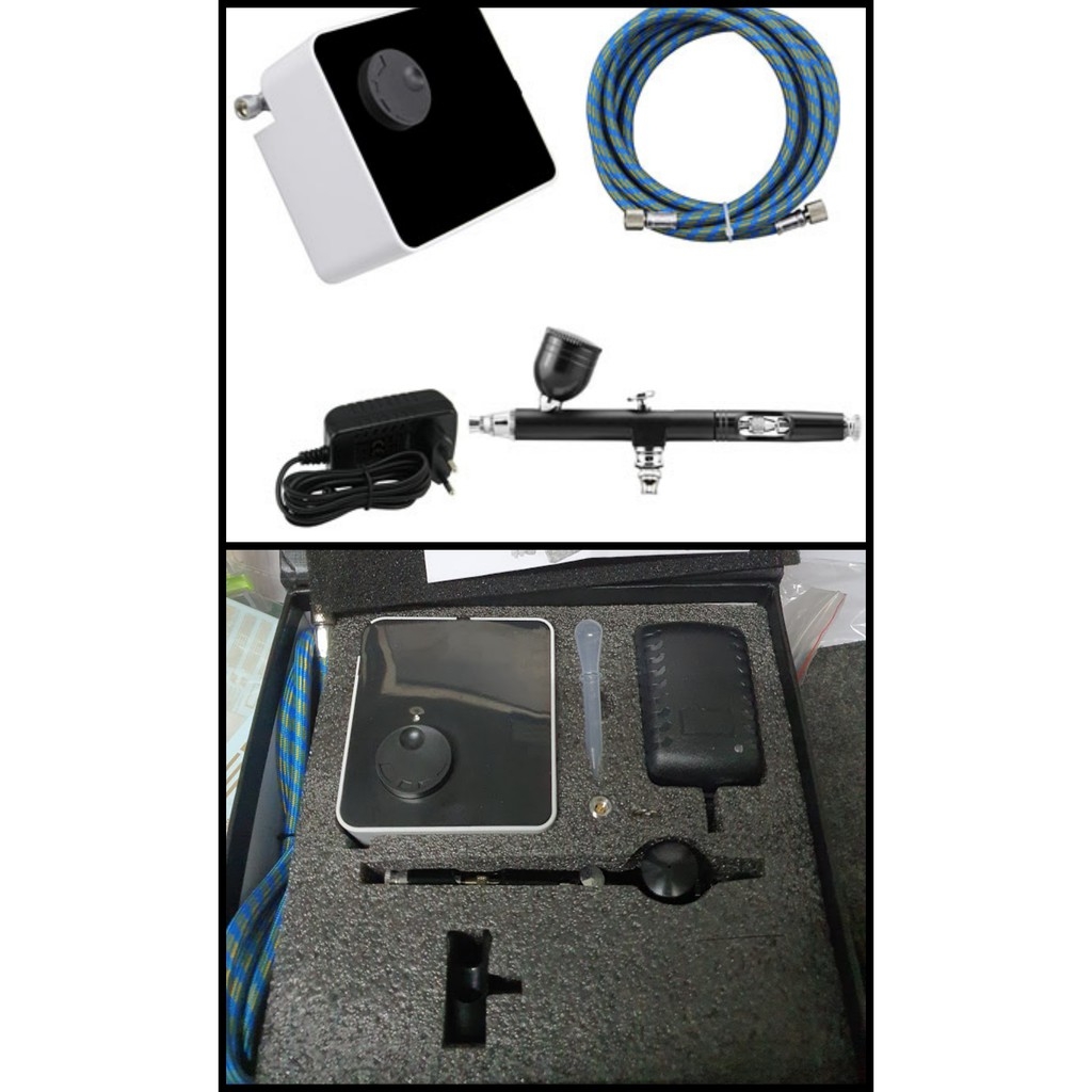 Máy nén khí sơn mô hình Air Pump Compressor Mini Airbrush HM03 Hobby Mio Ensi AC09