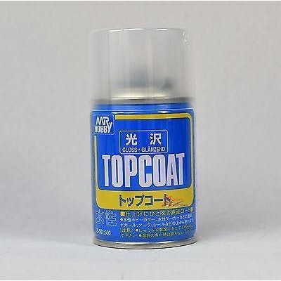 Chai xịt phủ bảo vệ mô hình Topcoat Mr.hobby B501 B502 B503 Super Clear Semi Gloss Matt Flat