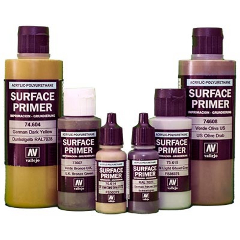 Sơn mô hình Acrylic Vallejo Surface Primer các loại