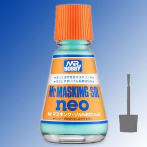 Dụng cụ mô hình masking lỏng sol neo mr.hobby water soluble cutable covering liquid brush