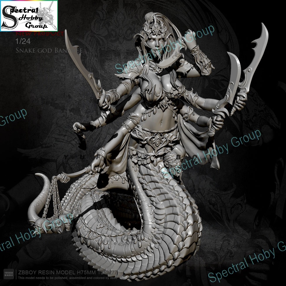 Mô hình nhựa 75mm Resin Snake God Banshee TD2277