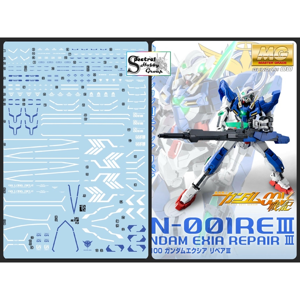 Decal nước dán mô hình EXIA MG RG HG Avalanche Gundam decal base các loại Water sticker