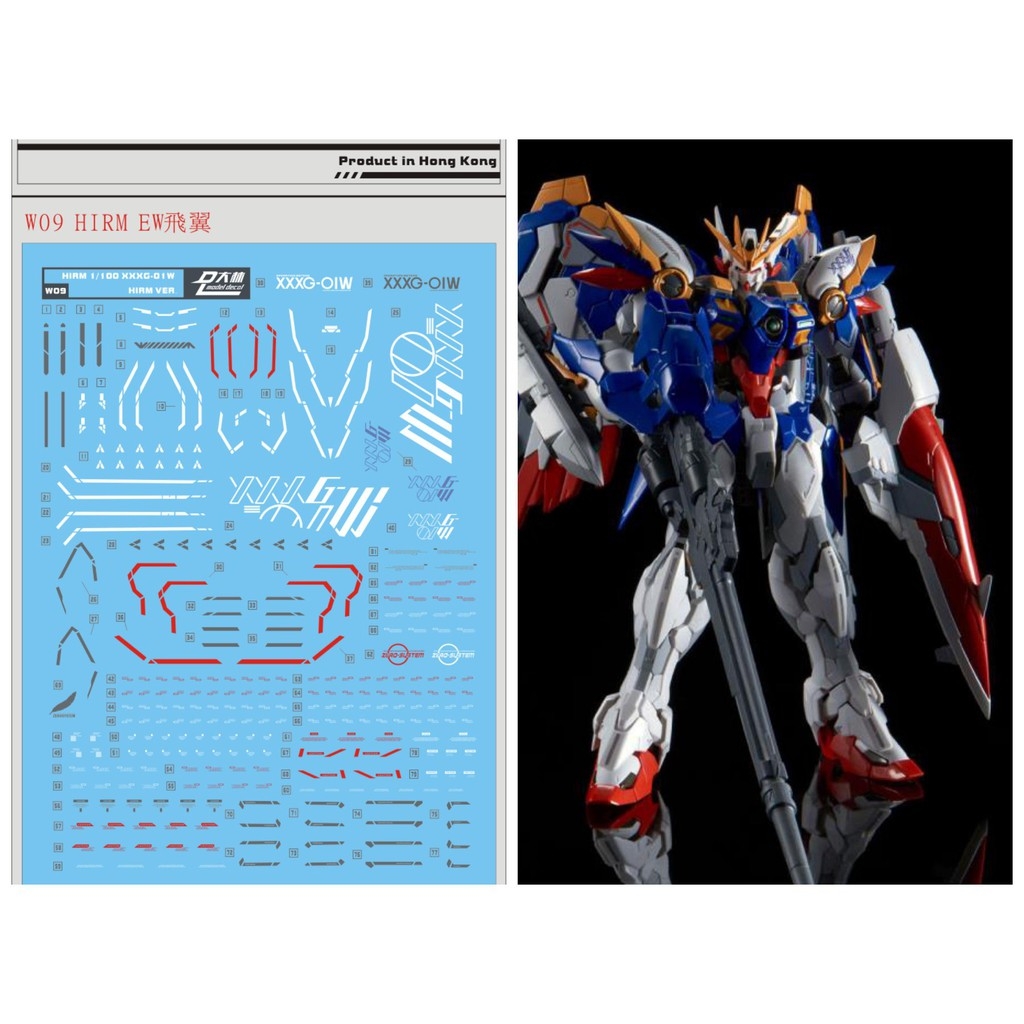 Decal nước mô hình HIRM Wing Zero EW gundam HIRES các loại - Water sticker