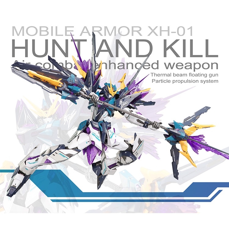 Mô hình lắp ráp MG 1/100 Hunter Hunt kill Air Combat enhanced weapon XH01 Supernova (kèm Decal/Base/Effect)