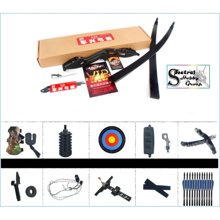 Bộ cung tên thể thao JUNXING F179 Recurve Bow 16+