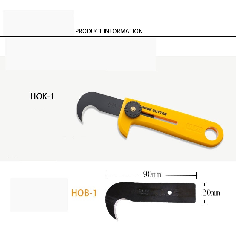 Dụng cụ mô hình kĩ thuật dao cắt bìa rạch giấy OLFA Sickle Craft Knife HOK-1