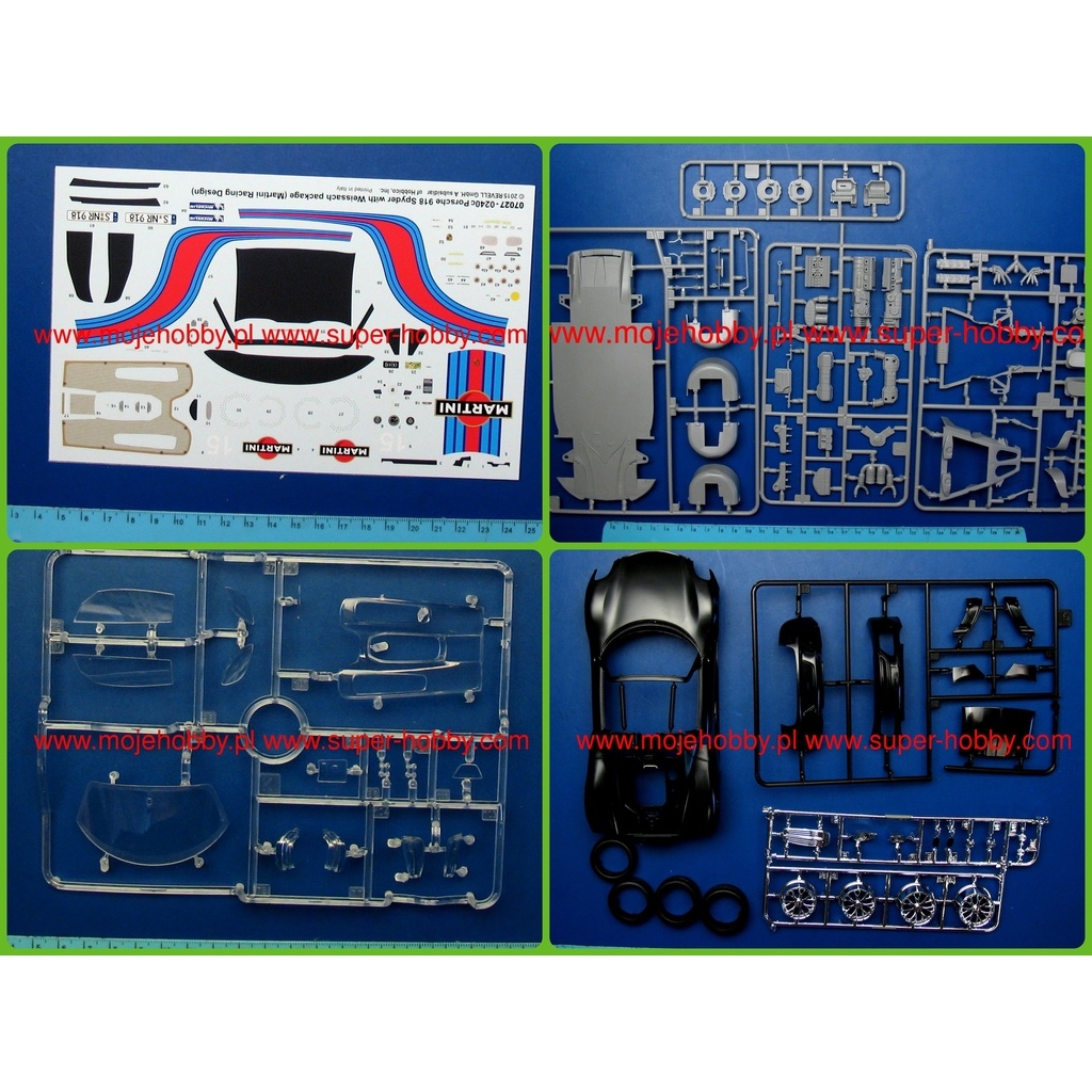 Mô hình lắp ráp ô tô Model Car Revell 1/24 Porsche 918 Spyder with Weissach package racing design