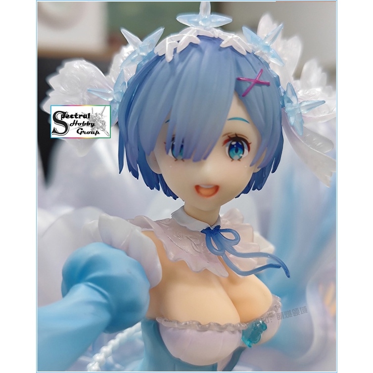 Mô hình tĩnh Figure 1/7 Crystal REM Re:Zero with led light 36cm HIGH QUALITY - XINHAO