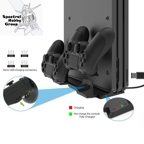 Đế chân đứng sạc cho PS4 Slim Pro P4 Multifunctional stand TP-19061 Dobe