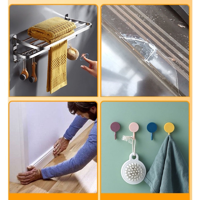 Keo dán tường siêu dính Super glue super glue wall-free mirror Silver Back