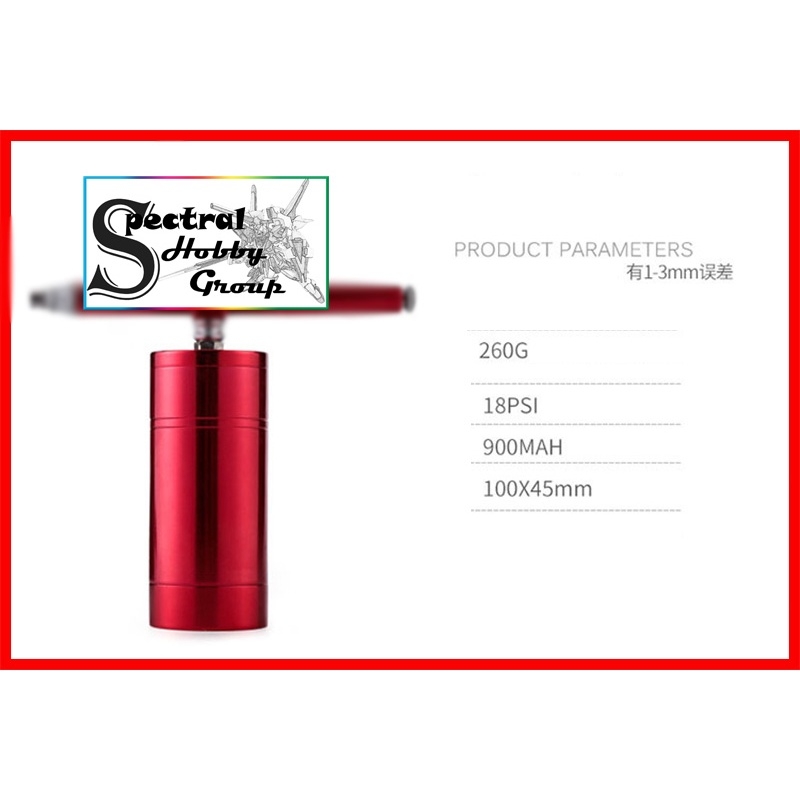 Máy nén khí máy sơn mô hình mini Airbrush Portable Charging Air Pump MK001 | bút sơn Mark Pen