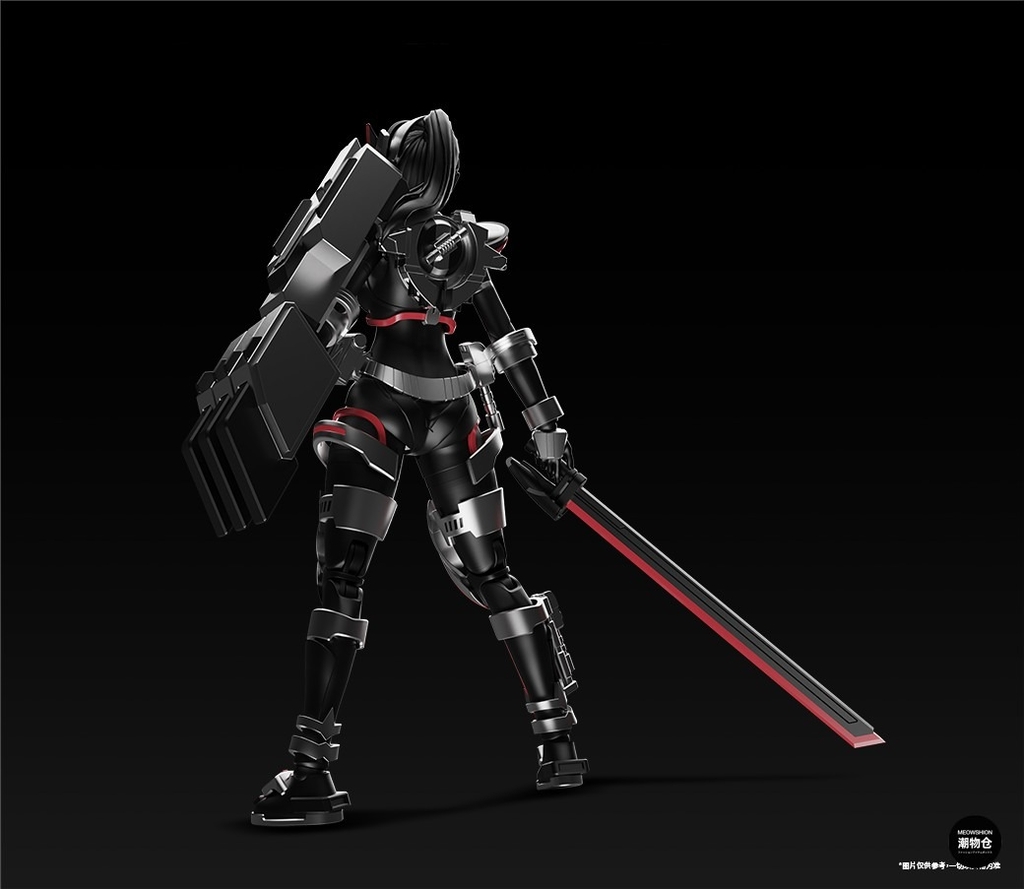 Mô hình figure 1/12 Battle Rider Warrior Goddess Sako Cyber Shark War Riding Goddess Shake