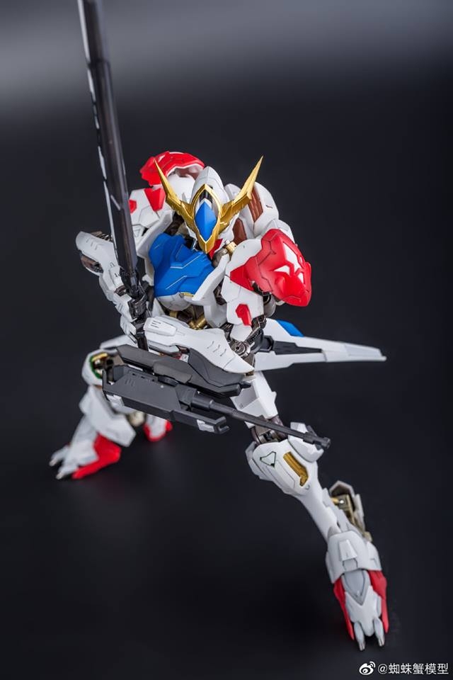 Mô hình lắp ráp Metal Frame MG 1/100 Barbatos ver Hirm + clear armor + Full weapon - Spider Crab model
