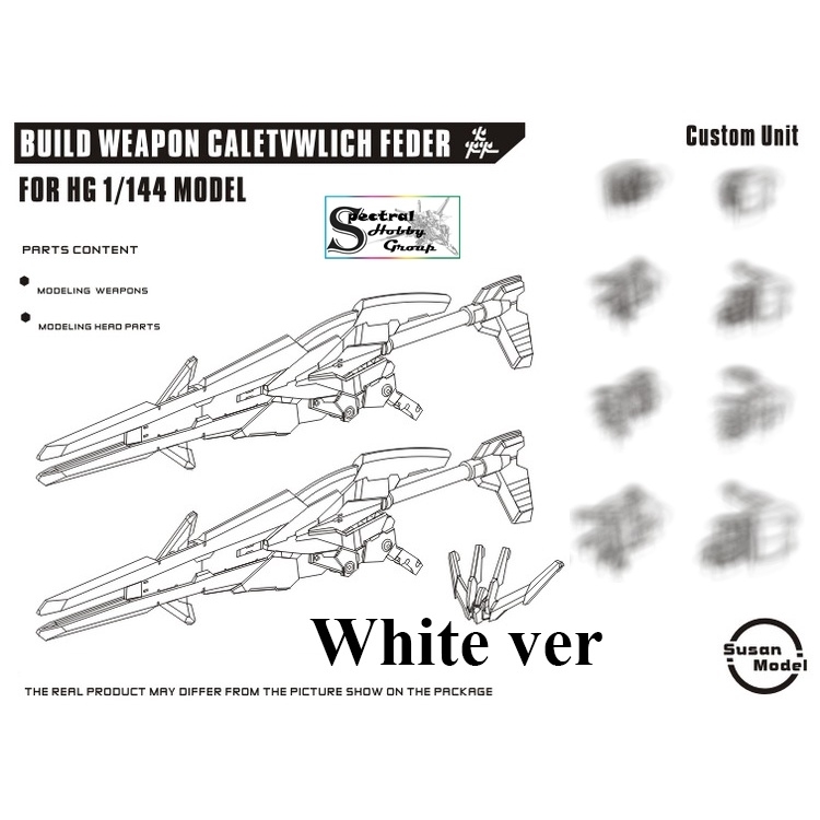 Phụ kiện mô hình HG 1/144 bộ vũ khí Build Weapon Caletvwlich feder RG BF