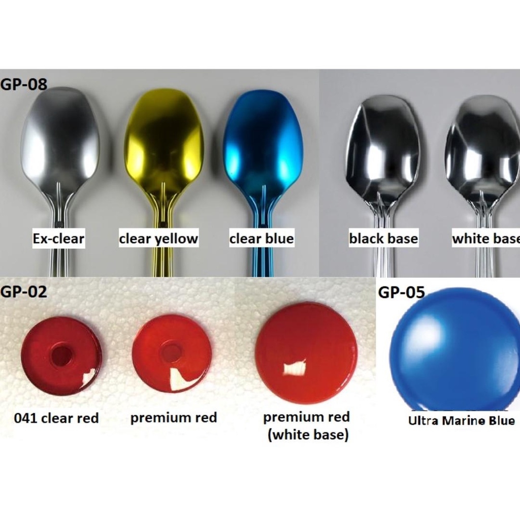 Sơn mô hình Gaia Sunin màu Candy Clear Fluorescent color red Orange Blue Yellow Purple Green paint lacquer