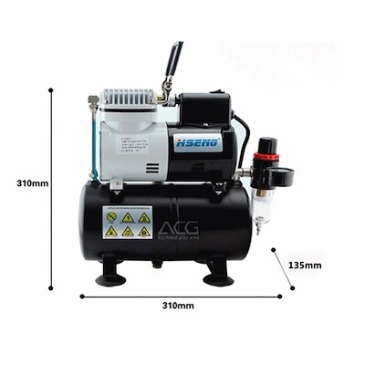 Máy nén khí AF186 Aircompressor Airbrush HY186 AS196 máy sơn mô hình