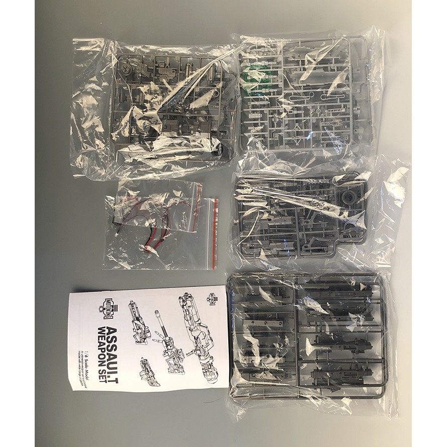PHụ kiện Mô hình MG 1/100 Custom Assault Weapon Set Rifle Cannon 1/6 Motoking