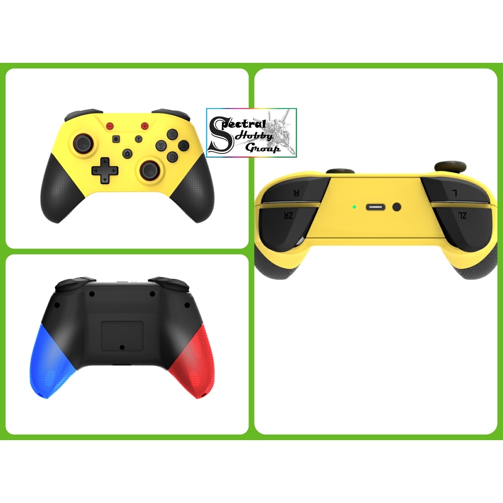 Tay cầm chơi game không dây SP5246 Pro controller wireless NFC 3D Joysticks wake up Bluetooth NS Switch PC steam