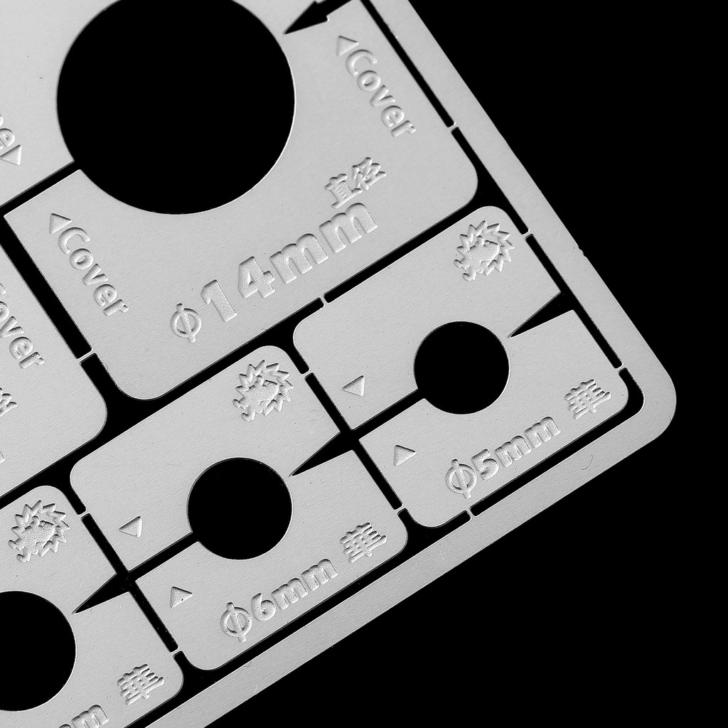 Dụng cụ mô hình Alexen metal masking hình tròn các cỡ AJ0050 model tool hobby