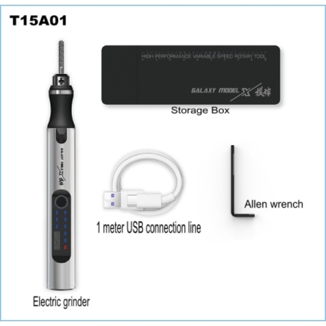 Dụng cụ mô hình máy điêu khắc Mini cầm tay Mài cắt khoan đánh bóng electric grinder sander T15A01 Galaxy tool