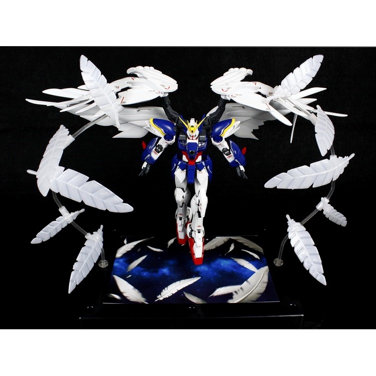 Đế giá đỡ Action base kèm EFFECT SERAPHIM FEATHER Wing Zero MG HG RG