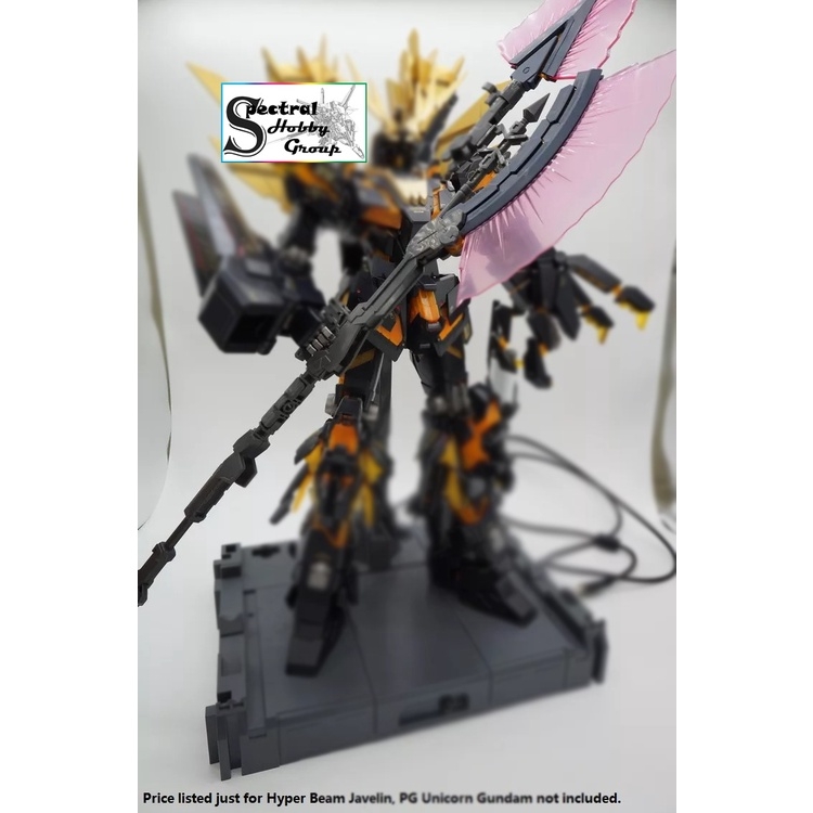Phụ kiện lắp ráp PG 1/60 HYPER BEAM JAVELIN x2 Tomahawk giáo thương cho gundam Unicorn Banshee Phenex