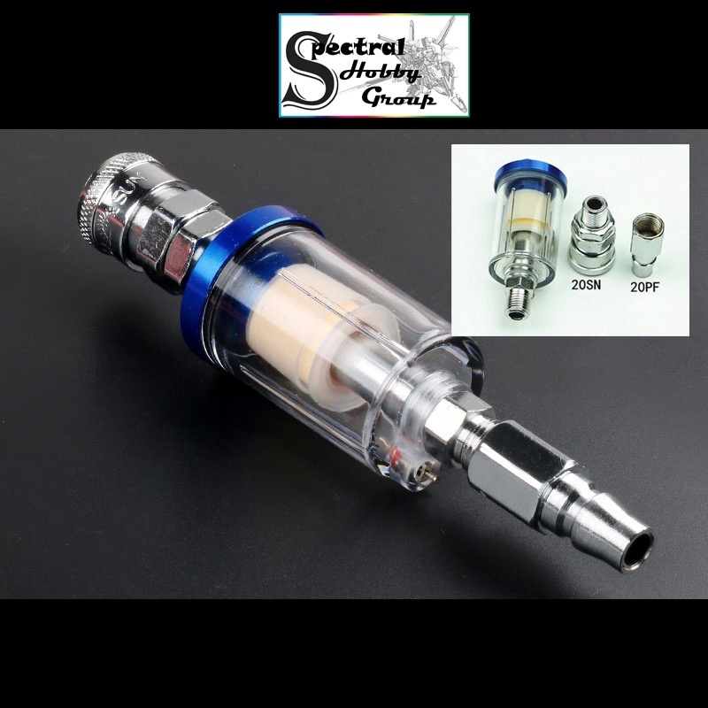 Dụng cụ lọc nước và điều áp mini size 1/4 cho bút sơn airbrush Pressurized filter water
