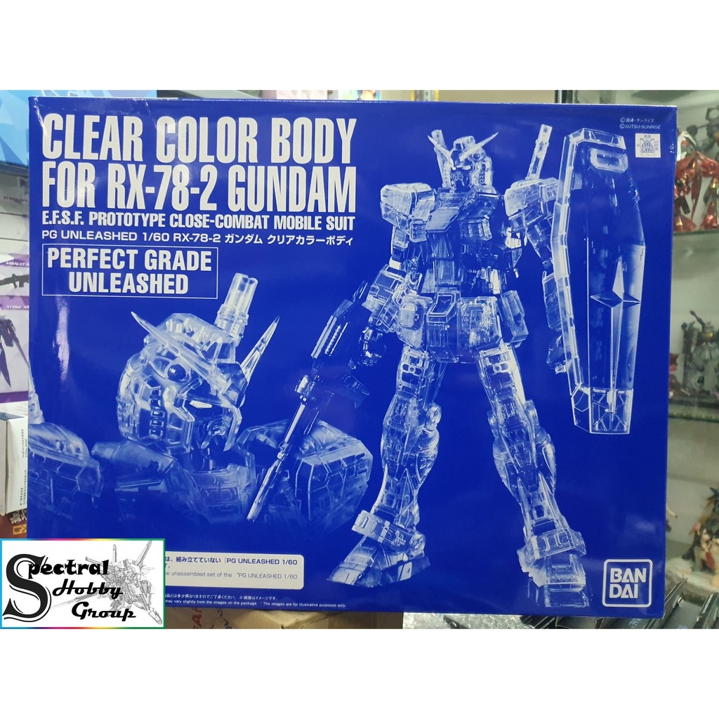 Phụ kiện mô hình bộ giáp clear color body cho PG RX-78-2 2.0 RX78 Unleashed Bandai