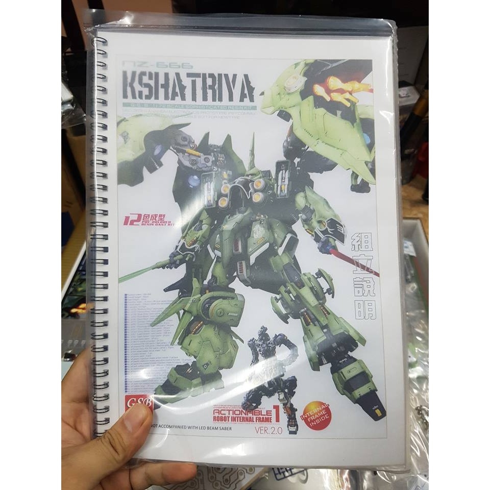 Mô hình lắp ghép G-system 1/72 NZ-666 Kshatriya 2.0 resin gundam