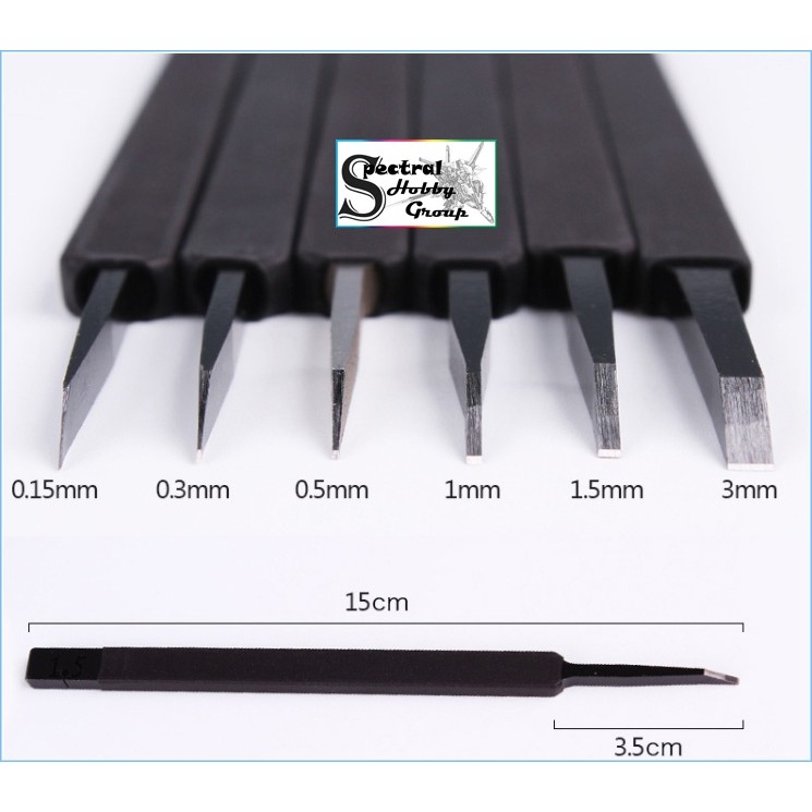 Dụng cụ kĩ thuật khắc mỹ thuật Chisel Blade kẻ tạo line 0.15 - 3.0mm CNDRAGON