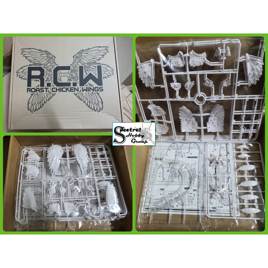 Phụ kiện mô hình cánh chim RCW Six Wing Angel cho Pretty armor girl PA 1/12 gundam 1/144 set