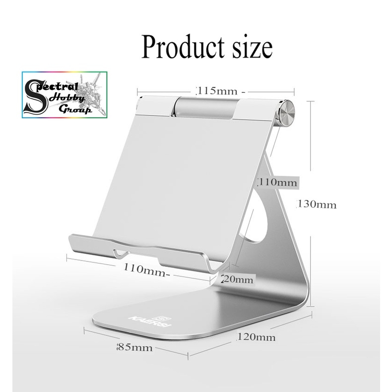 Giá Đỡ Điện Thoại Máy Tính Bảng Kim Loại Nguyên Khối S1 cực chất chắc chắn - KAERSI - Cell phone stand adjustable
