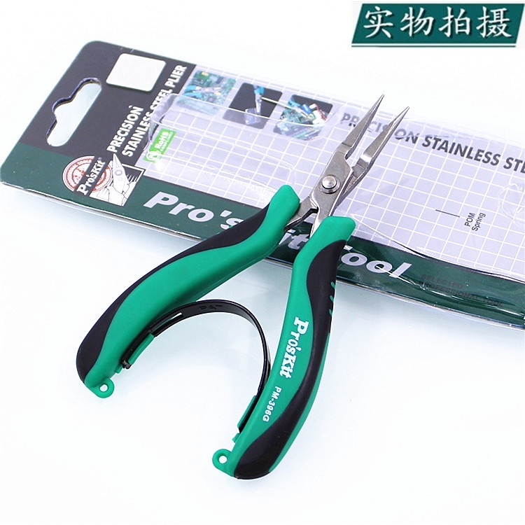 Dụng cụ kìm kẹp không gỉ không răng cưa PM396 Pro kit Pliers Stainless Steel Needle-Nose Pro'skit