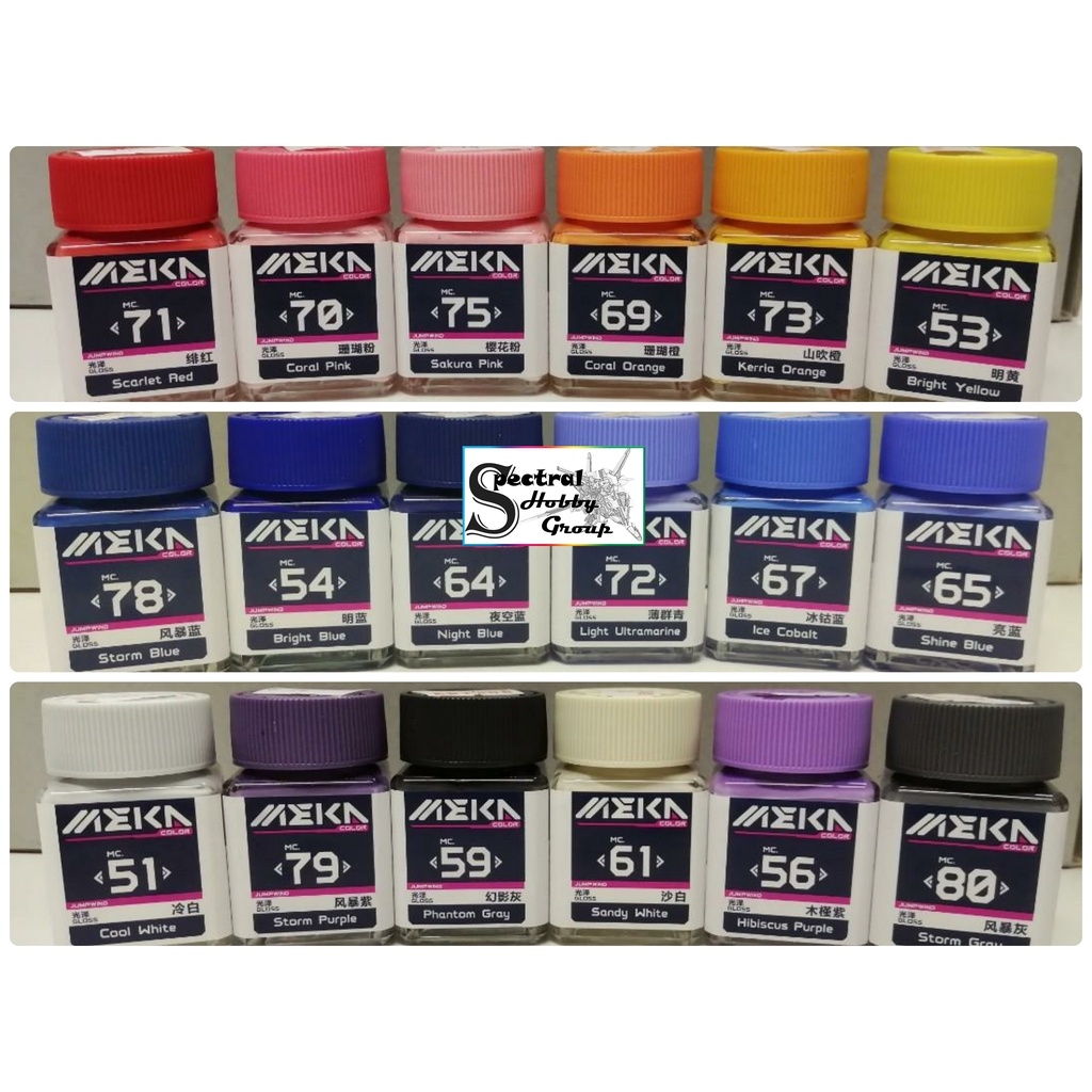 Sơn mô hình Jumpwind MEKA Color series MC51-80 lacquer High Gloss paint